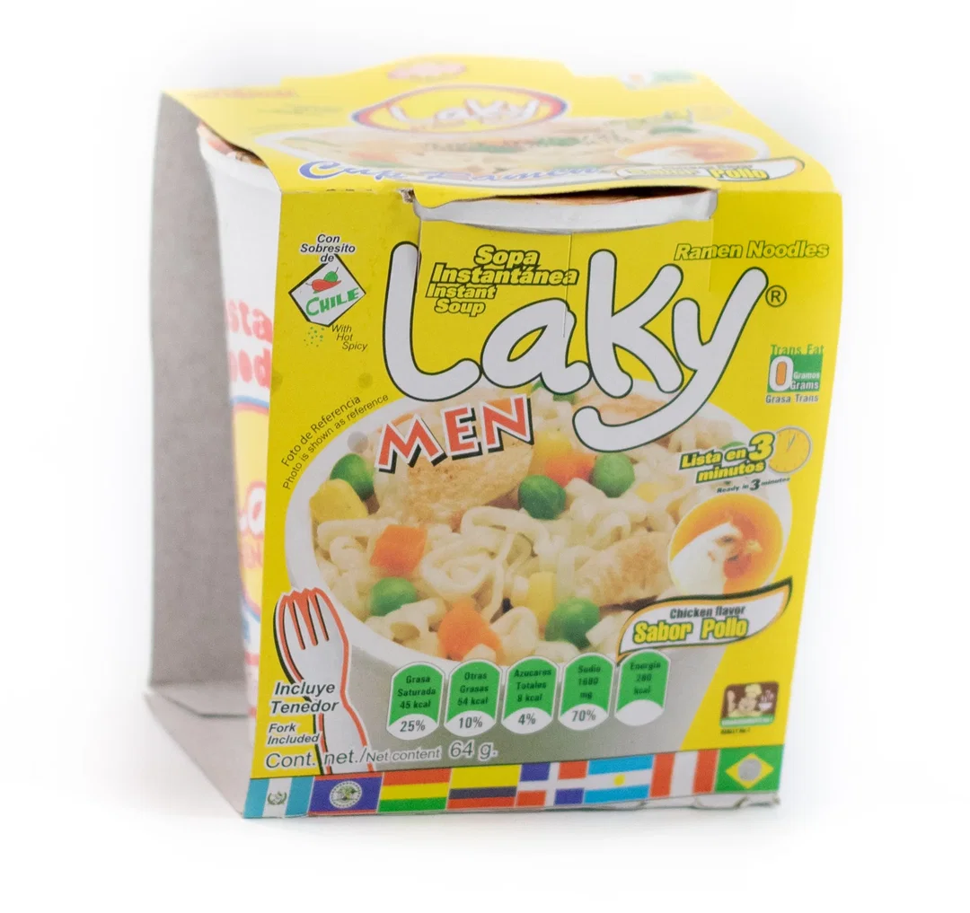 LAKY SOPA INST/VASO POLLO 64G