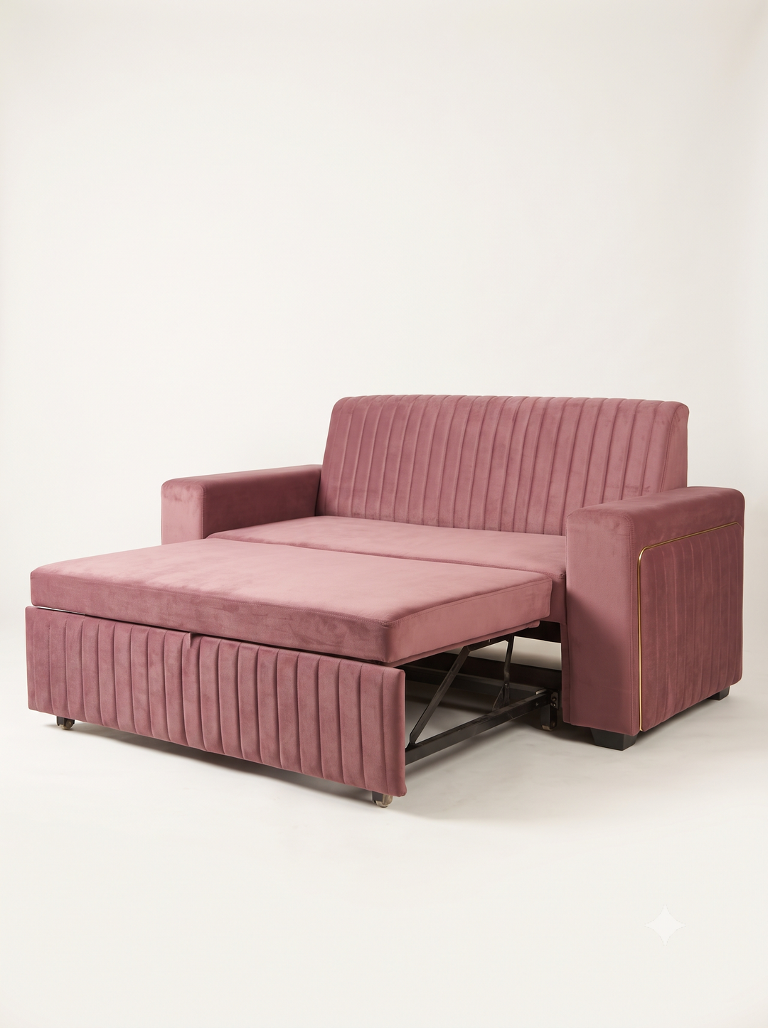MODERN VELVET SOFA CUM BED