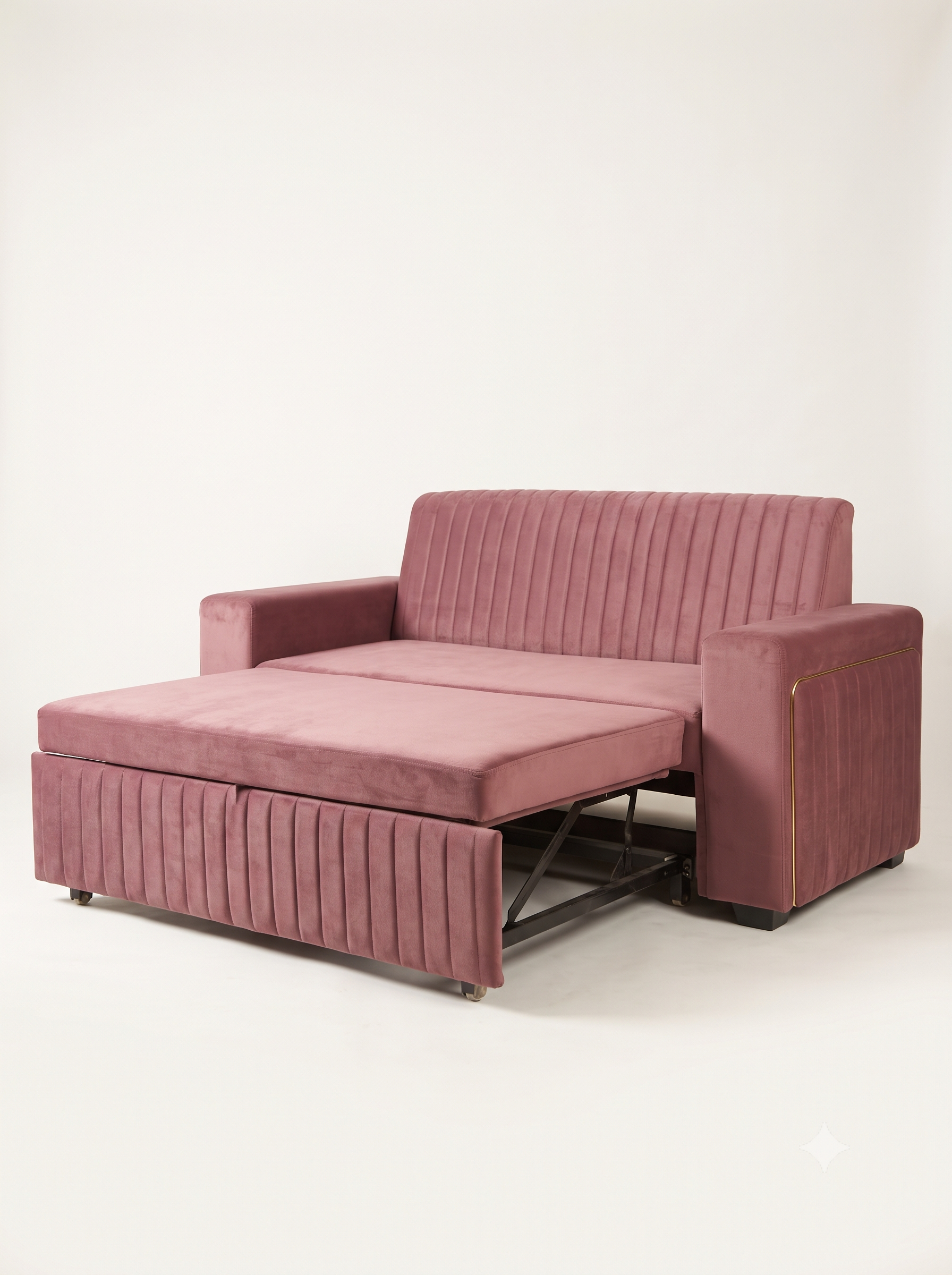 MODERN VELVET SOFA CUM BED_0
