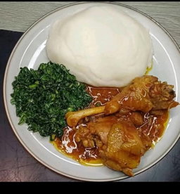 Ugali + Chicken🍗 + Sukuma