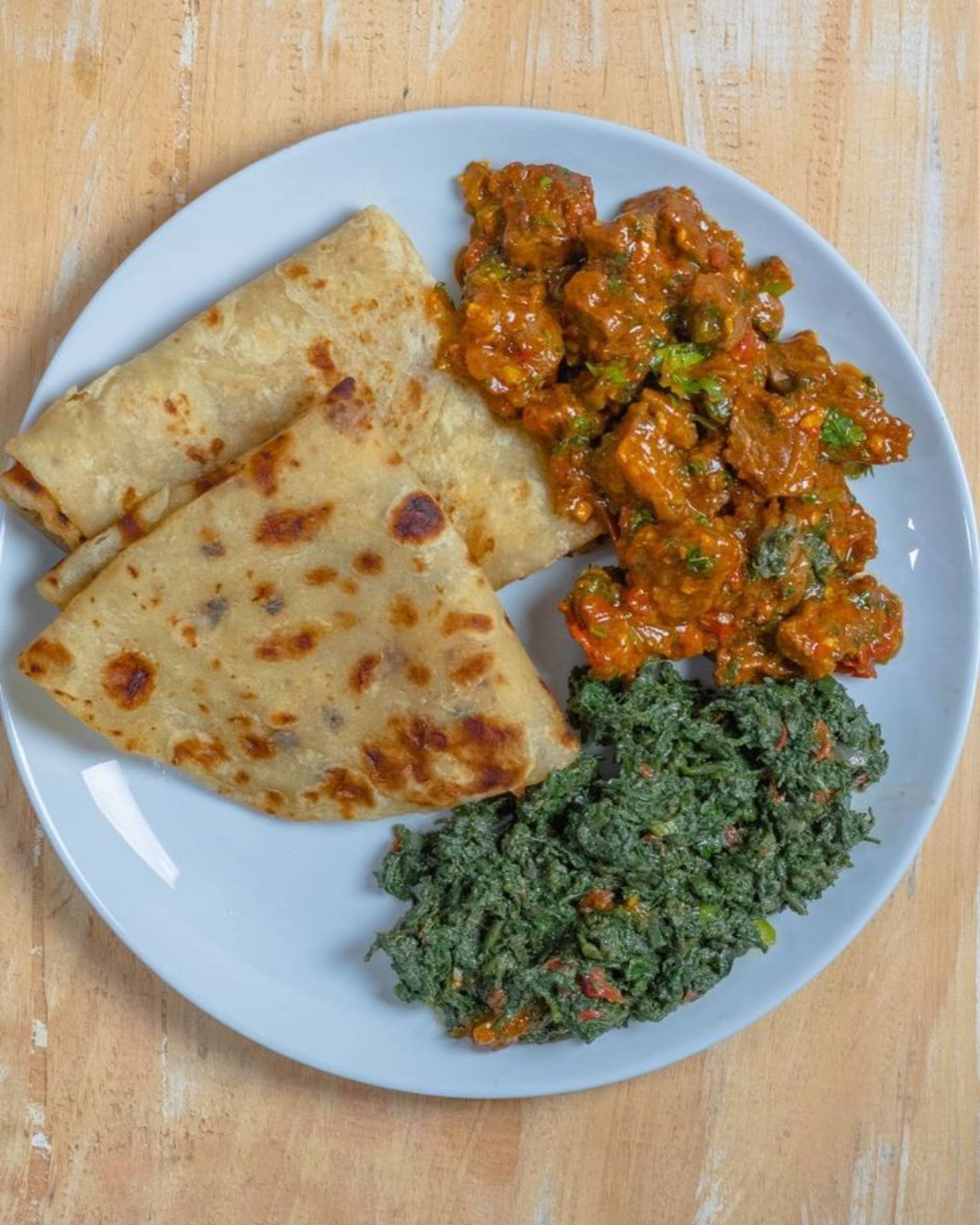 Chapati + Beef + Sukuma