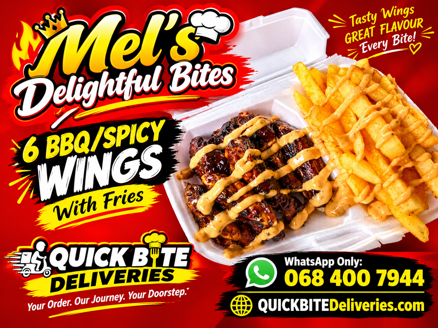 WINGLETS & FRIES <<< Mel's Delightful >>>
