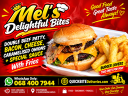 DOUBLE BEEF BURGER <<< Mel's Delightful >>>