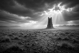 Lone tower on the plains