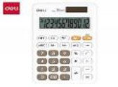 Pocket Calculator 12 digits Dual Power White