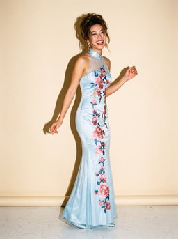 Sky Blue Cheongsam