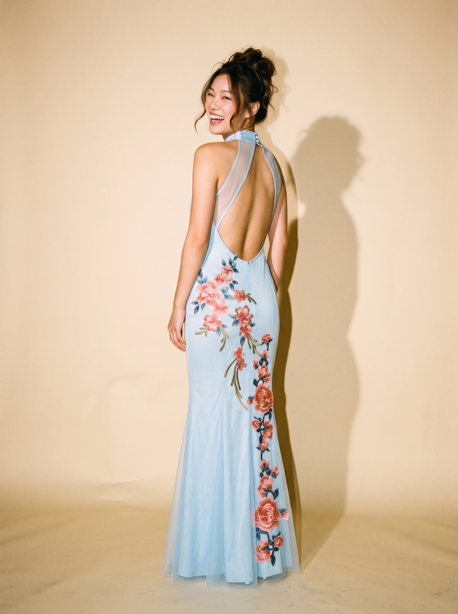 Sky Blue Cheongsam_3