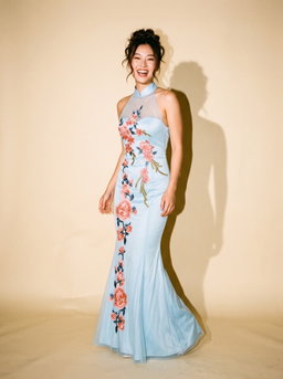 Sky Blue Cheongsam