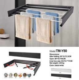 Wall Mount Collapsible Cloth Rack