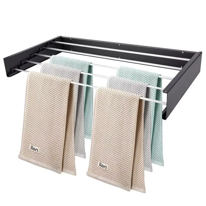 Wall Mount Collapsible Cloth Rack_1