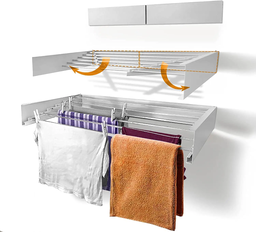 Wall Mount Collapsible Cloth Rack