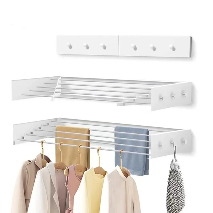 Wall Mount Collapsible Cloth Rack_3