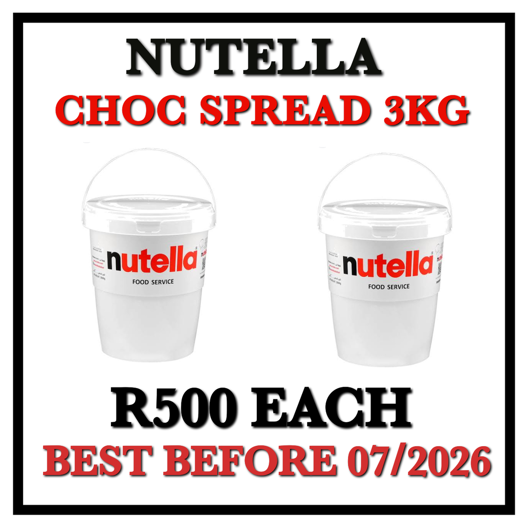 Nutella Chocolate Spread 3kg