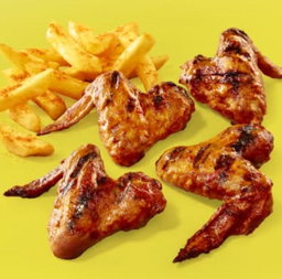 4 wings and chips 