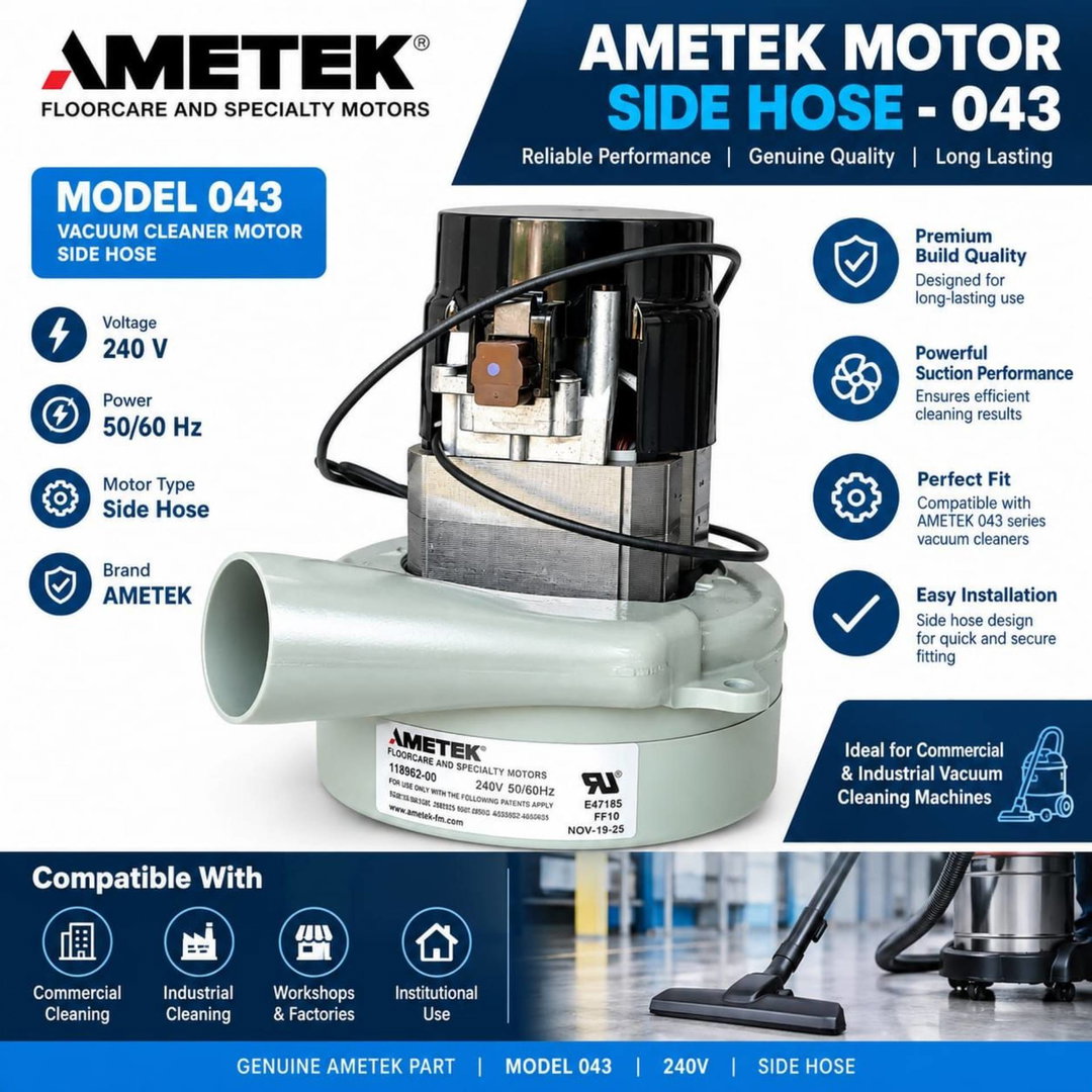 Ametek motor side hose - 0-43