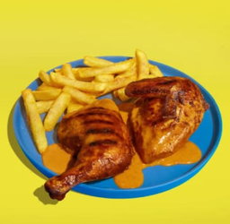1/2 chicken & chips 