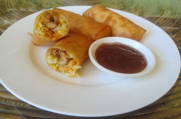 Chicken & Vegetable Spring Roll 