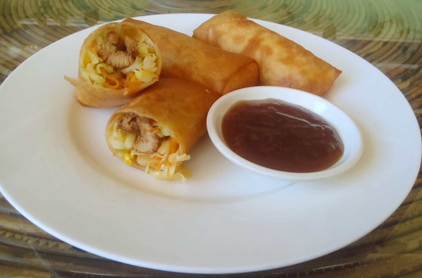 Chicken & Vegetable Spring Roll 