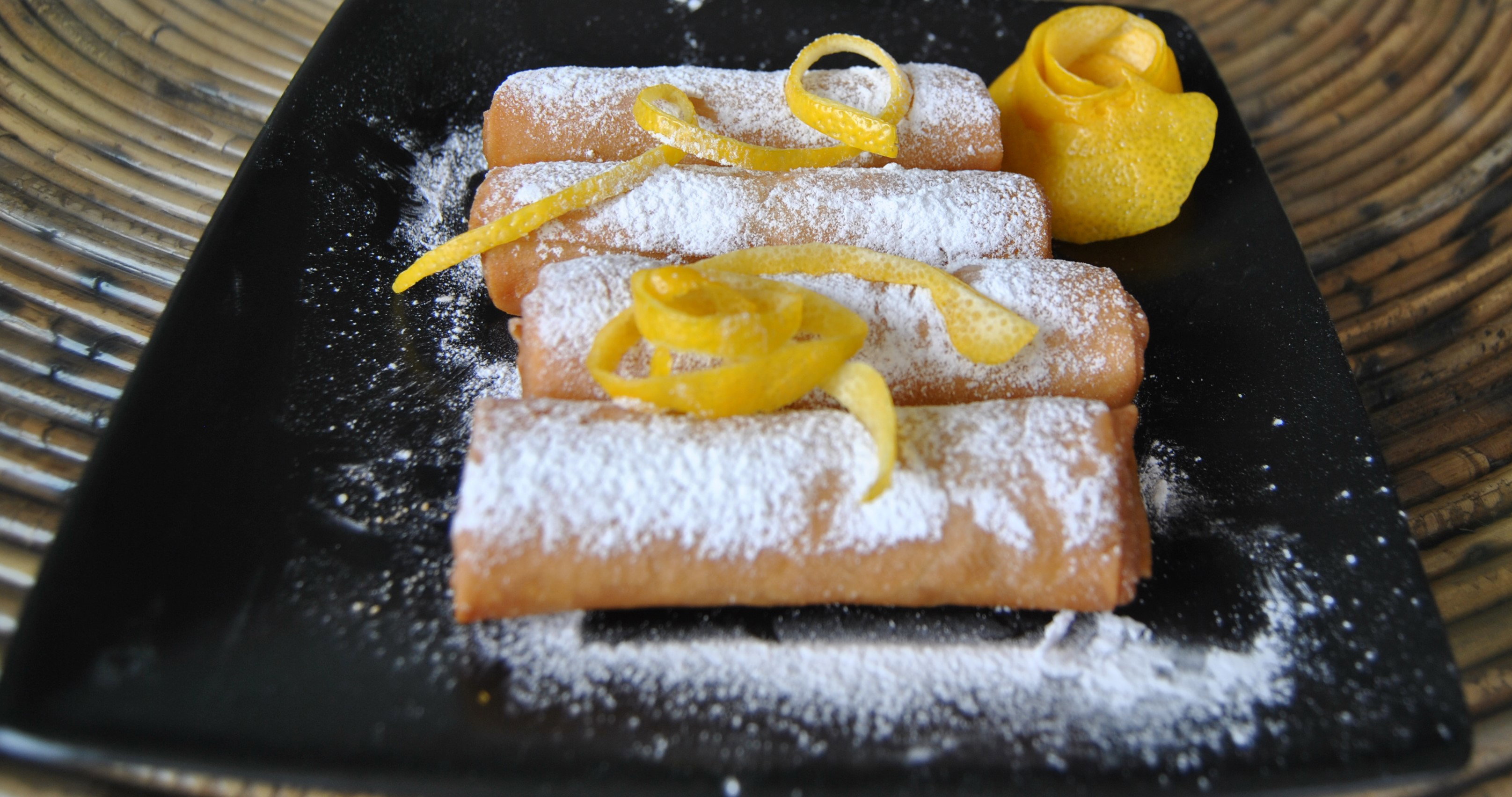 White Chocolate & Orange Zest Dessert Spring Roll