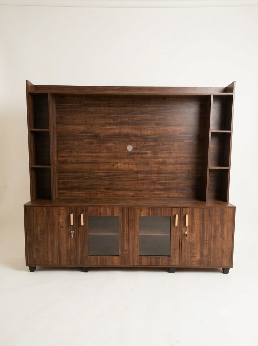 GRAND FULL-WALL TV ENTERTAINMENT WALL UNIT