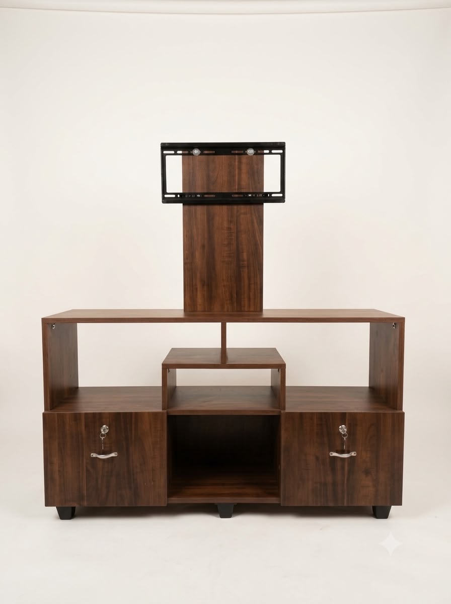 MODERN TV ENTERTAINMENT CONSOLE WITH MOUNTING PANEL
