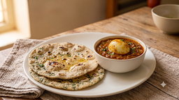 2Methi Chappathi+Egg Gravy (1 Egg)