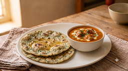 2Methi Chappathi+Butter Chicken Masala