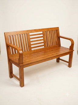 CLASSIC SOLID TEAK WOOD SLATTED BENCH