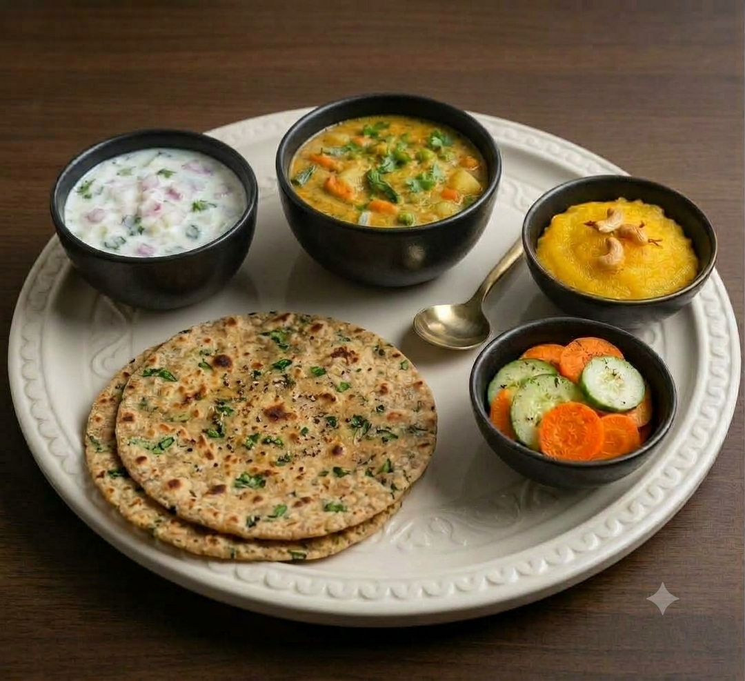 Methi Chappathi Veg Combo