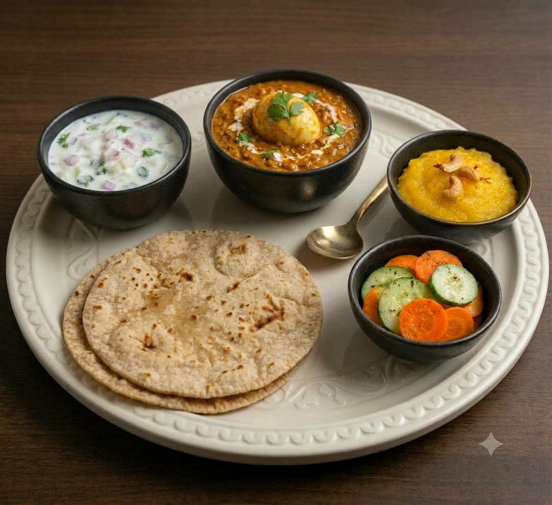 Chappathi Egg Gravy Combo