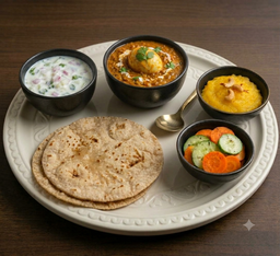 Chappathi Egg Gravy Combo