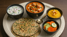 Methi Chappathi Butter Chicken Combo