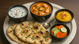 Butter Garlic Naan Paneer Butter Masala Combo