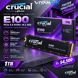 CRUCIAL E100 1TB PCIe 4.0 NVMe M.2 SSD