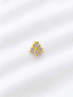 4 stone nose pin