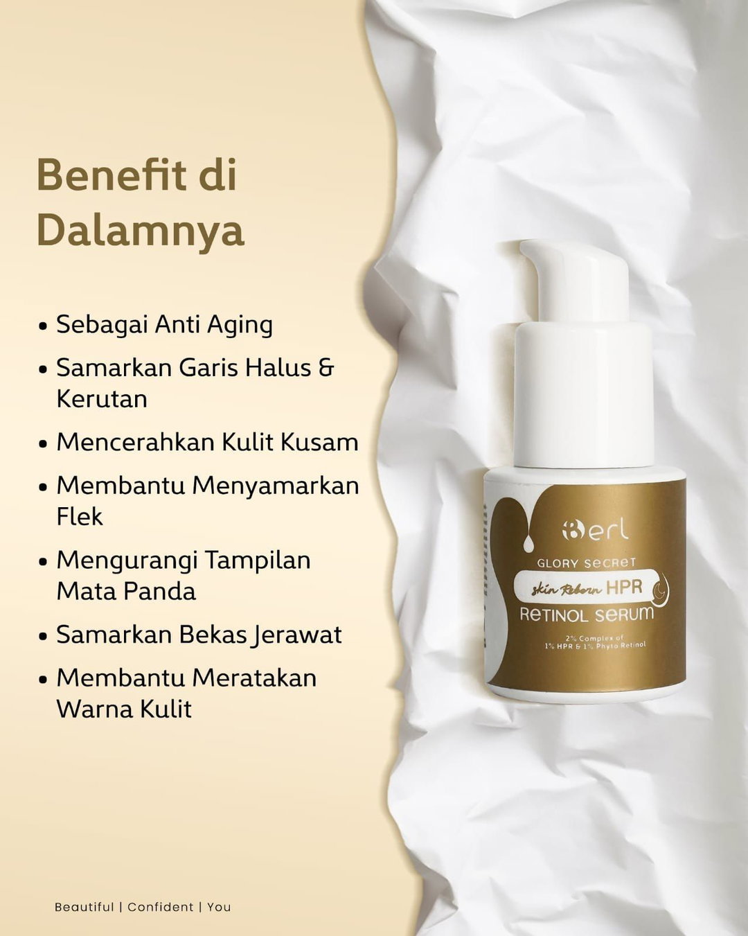 B ERL GLORY SECRET SKIN REBORN HPR RETINOL SERUM 20 ML