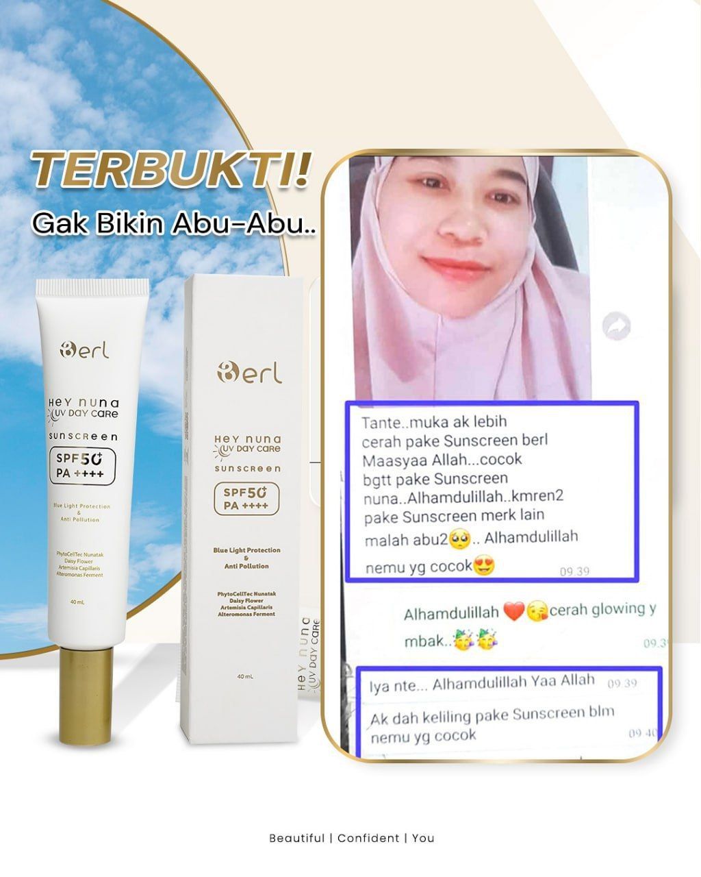 B ERL HEY NUNA UV DAY CARE SUNSCREEN SPF 50+ PA++++_3