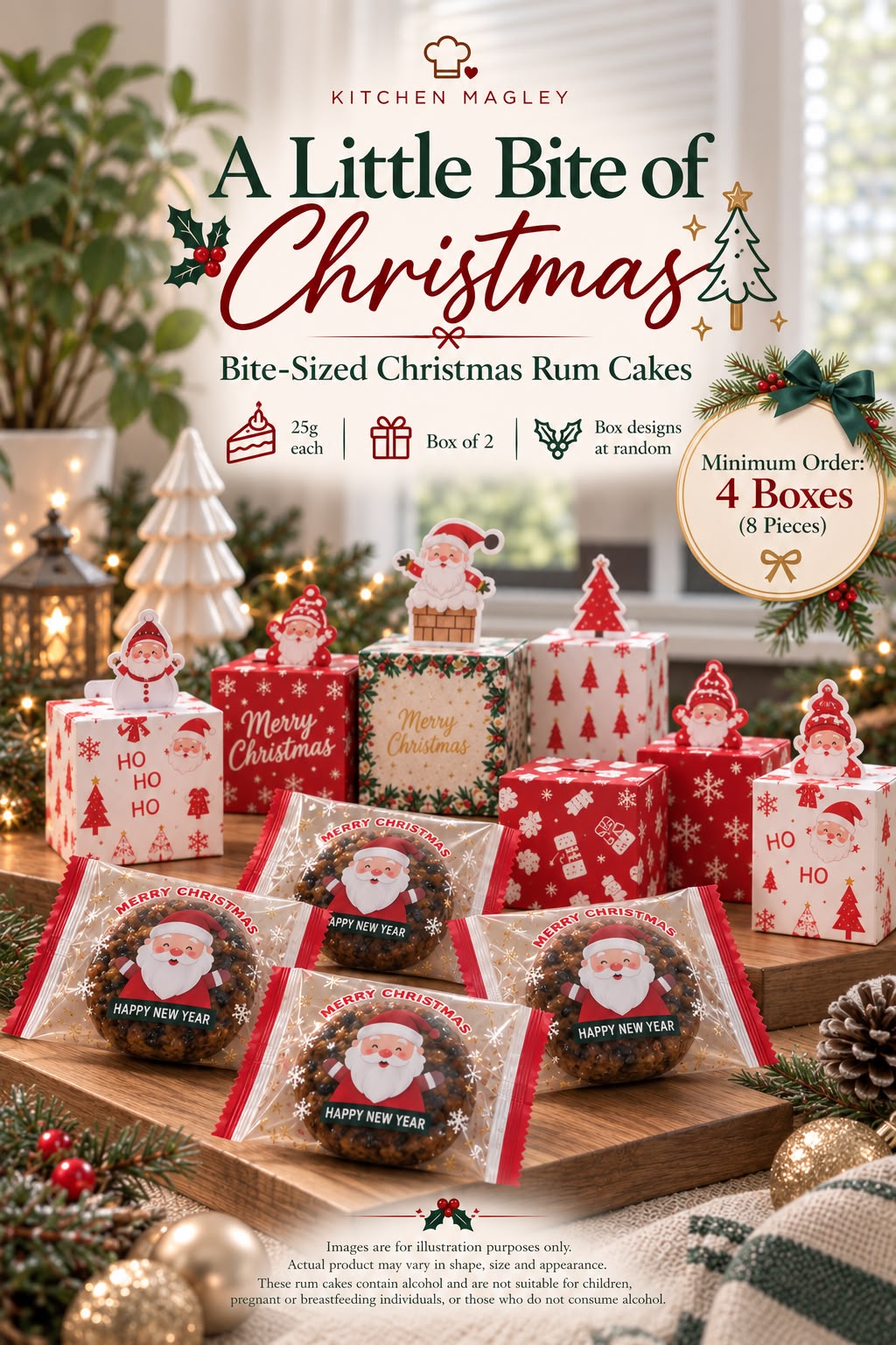 Mini Rum Fruit Cake