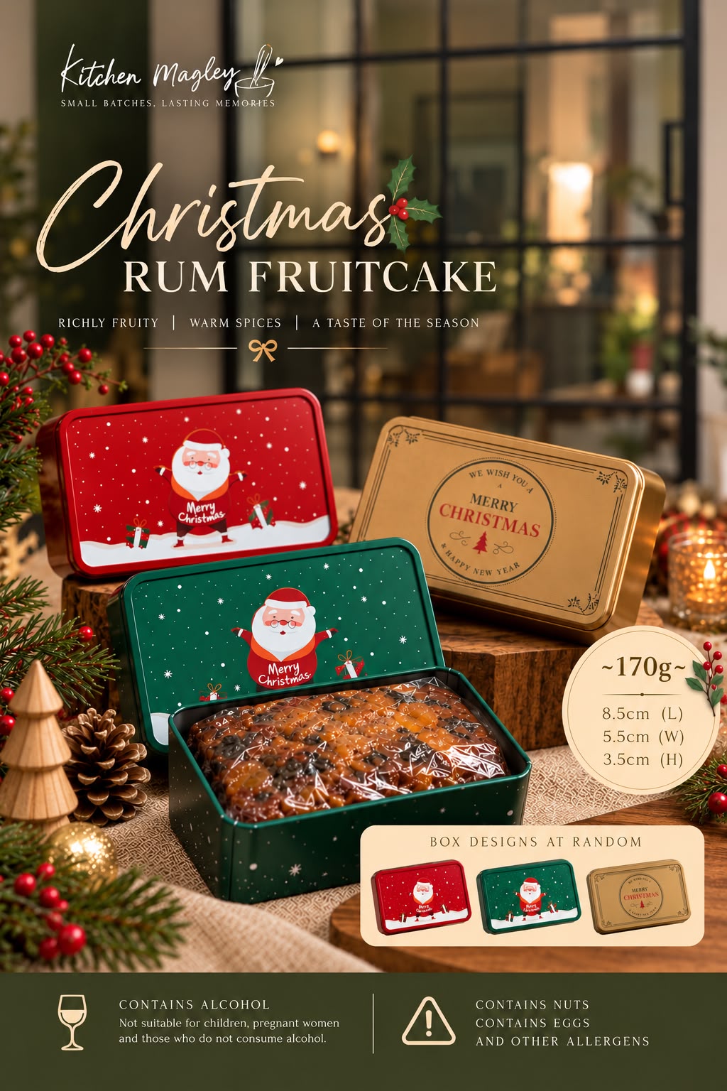 Rum Fruit Cake (mini loaf)