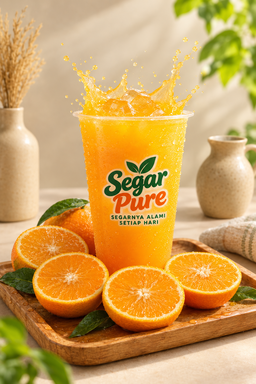 Es Jeruk Peras Murni - Segarnya Jeruk Asli!