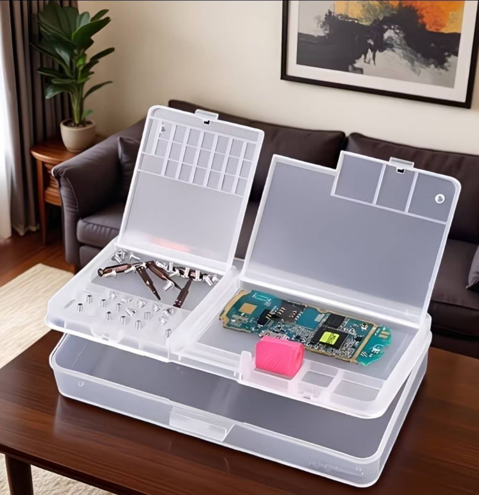 Multi-functional transparent motherboard box