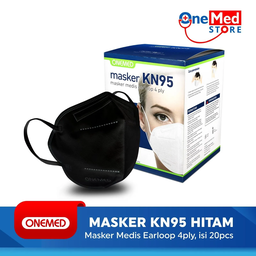 [PRE ORDER 10 DAYS] MASKER KN 95 BLACK ONEMED BOX ’20s - Black