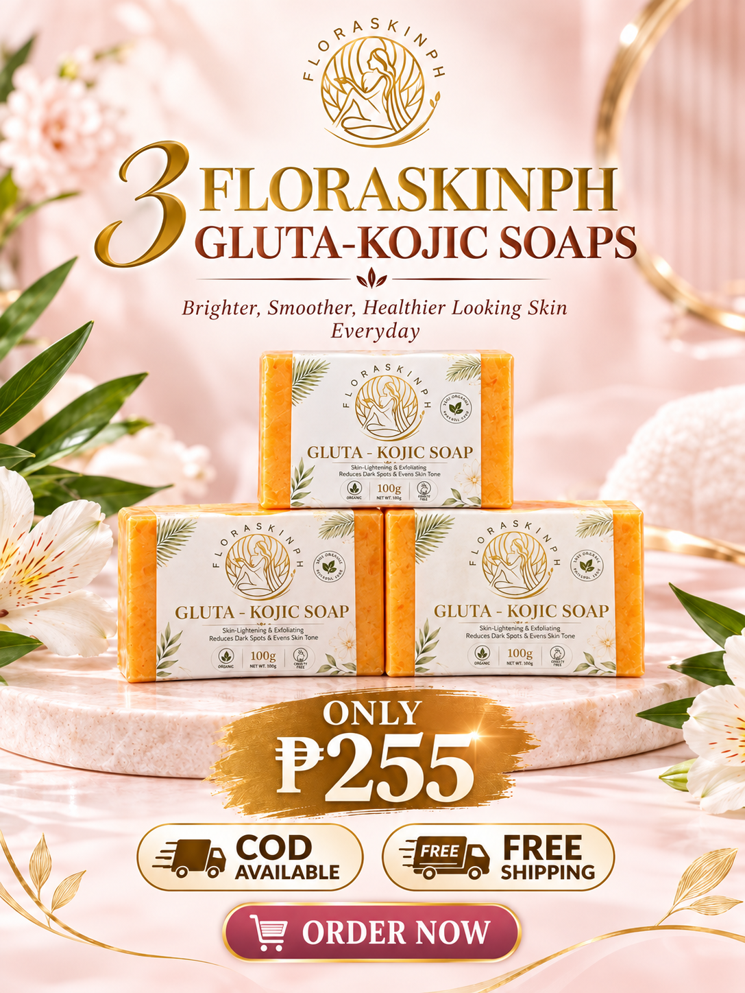 GLUTA-KOJIC SOAP BUNDLE OF 3 