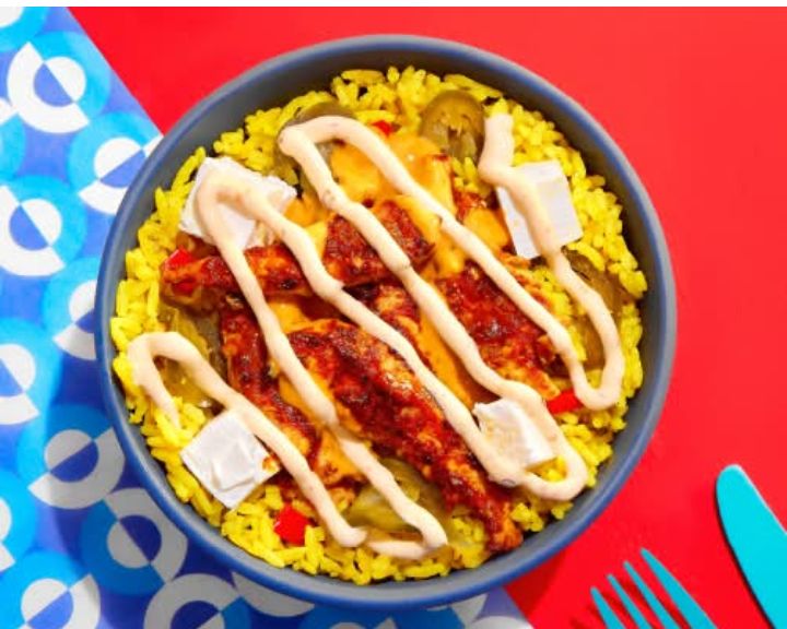 Loaded paella bowl 