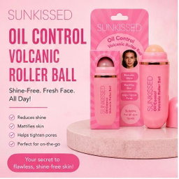 SUNKISSED VOLCANIC ROLLER BALL, HELPS WITH GLOSSY MAKEUP