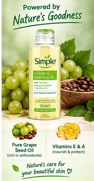 SIMPLE HYDRATING CLEANSING OIL 125ML_5