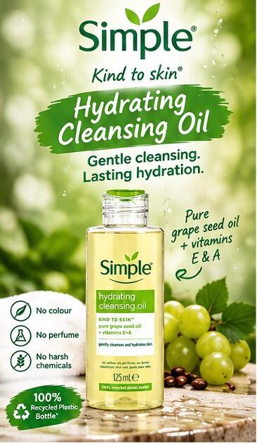 SIMPLE HYDRATING CLEANSING OIL 125ML_1