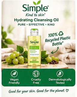 SIMPLE HYDRATING CLEANSING OIL 125ML