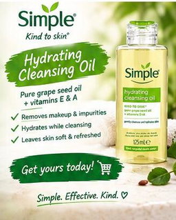 SIMPLE HYDRATING CLEANSING OIL 125ML