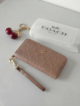 Wallet brown embossed 